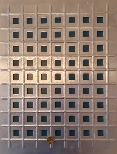 Zierlochung QG15_35 Quadratprägung